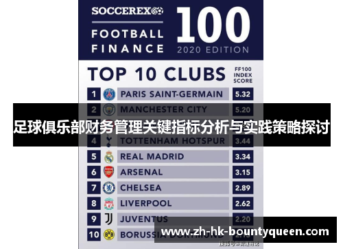 足球俱乐部财务管理关键指标分析与实践策略探讨